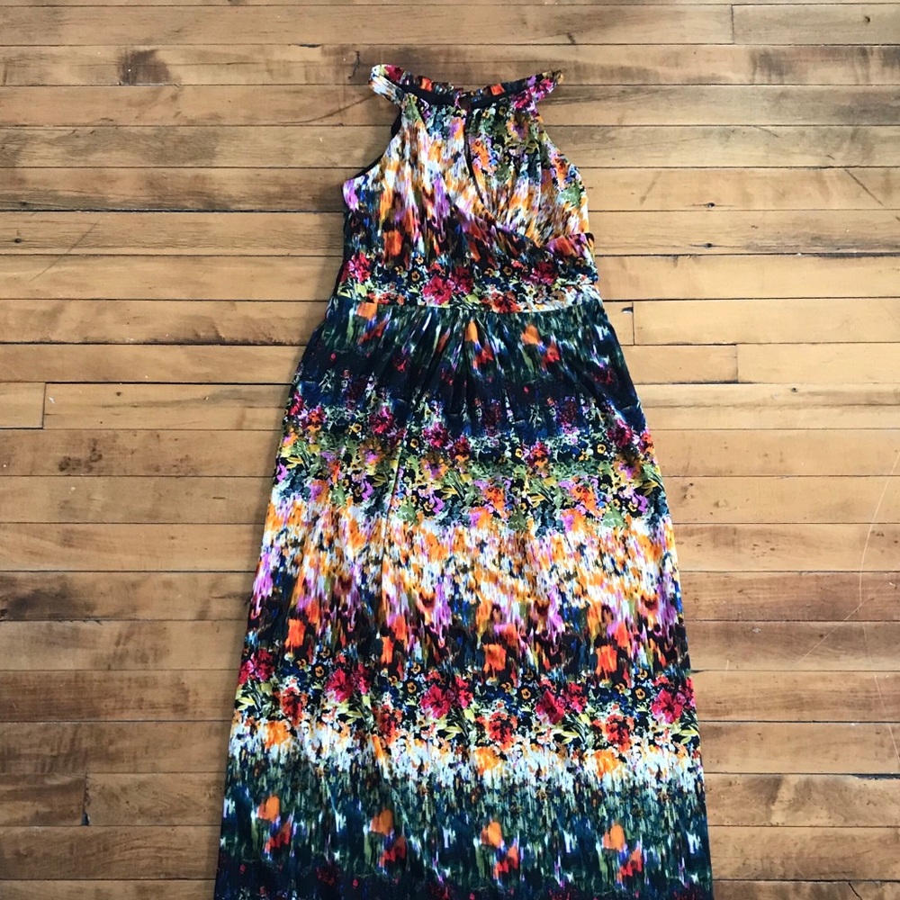 Cynthia Rowley Fire Floral Maxi Dress